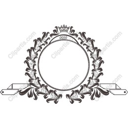 Elegant Ornate Frame with Crown Accent