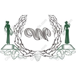 Elegant Grapevine Emblem