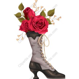 Vintage Floral Boot