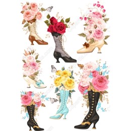 Floral Boot Set