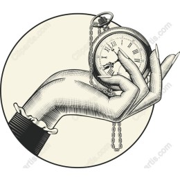 Vintage Hand Clock