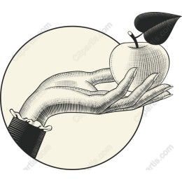 Elegant Hand Offering Apple