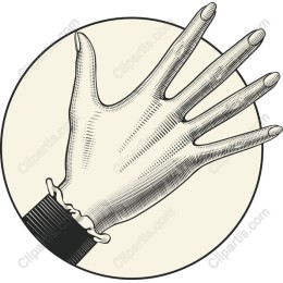 Vintage Gloved Hand