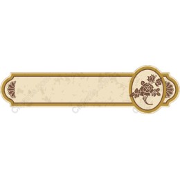 Elegant Vintage Floral Label