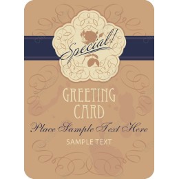 Elegant Vintage Greeting Card Template