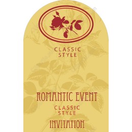 Elegant Rose Invitation for Romantic Events