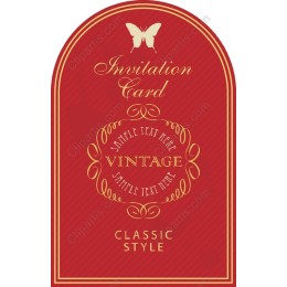 Vintage Classic Style Invitation Card