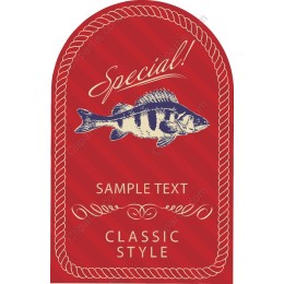 Special Classic Fish Label