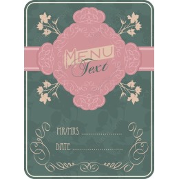 Vintage Floral Menu Template