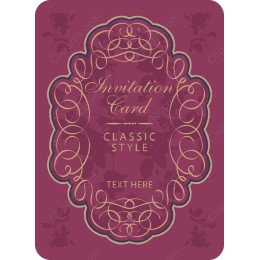 Elegant Classic Style Invitation Card