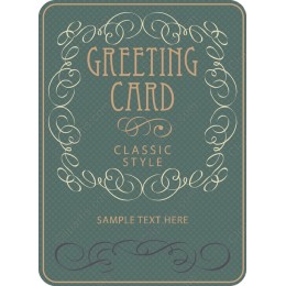 Classic Style Greeting Card