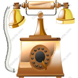 Vintage Wooden Rotary Telephone