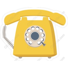 Yellow Retro Telephone