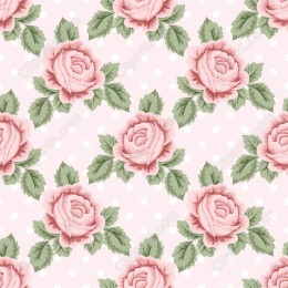 Pink Rose Floral Pattern