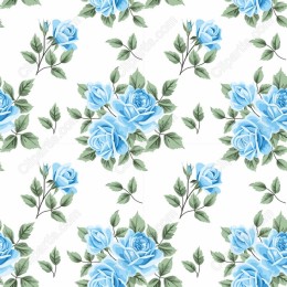 Elegant Blue Rose Pattern