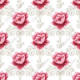 Elegant Pink Rose Pattern