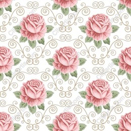 Vintage Floral Rose Pattern