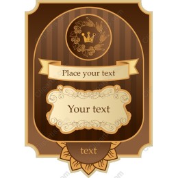 Elegant Vintage Frame with Custom Text Option