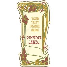Vintage Style Customizable Label