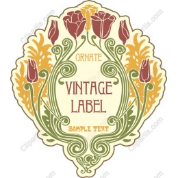 Ornate Vintage Label