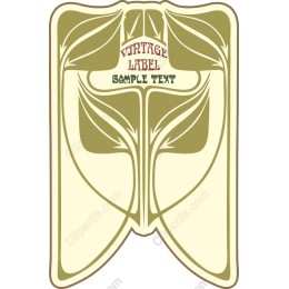Vintage Floral Label