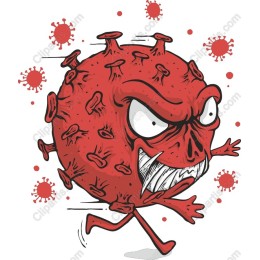Angry Virus Character