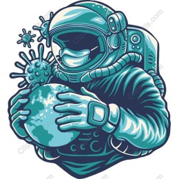 Astronaut Holding Earth