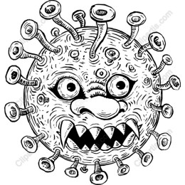 Quirky Cartoon Virus