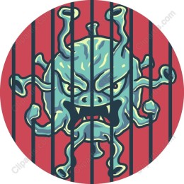 Menacing Virus Character