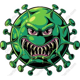 Menacing Virus Character
