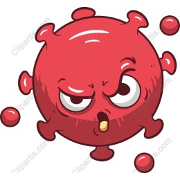 Quirky Animated Virus Character