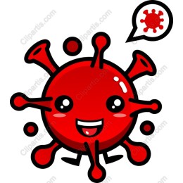 Cheerful Cartoon Virus