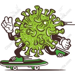 Quirky Skateboarding Virus