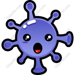 Cheerful Cartoon Virus