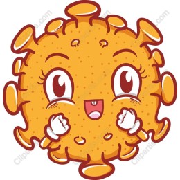 Cheerful Cartoon Virus