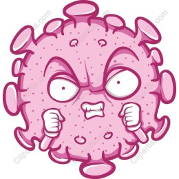 Angry Virus Cartoon