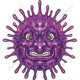 Whimsical Virus Character