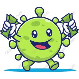 Cheerful Money-Waving Virus