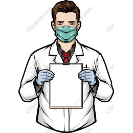 Doctor Holding Clipboard