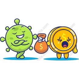 Cheerful Virus and Sad Coin