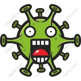Vibrant Cartoon Virus