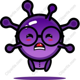 Cartoon Virus Character