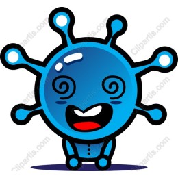 Playful Cartoon Blue Character