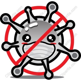 No More Virus - Cheerful Cartoon