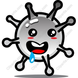 Happy Virus - Playful Cartoon Image in and