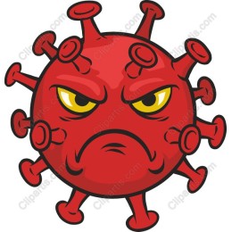 Angry Virus Cartoon