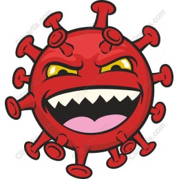 Cartoon Virus Character