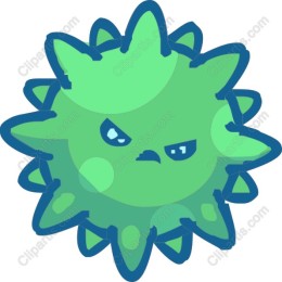 Cartoon Virus Character