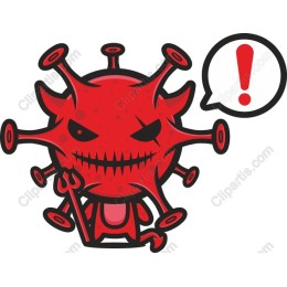 Cartoon Virus Character