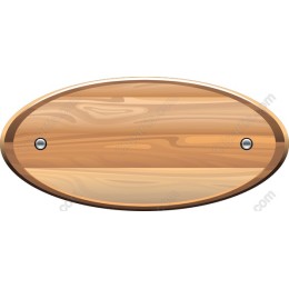 Oval Wooden Sign